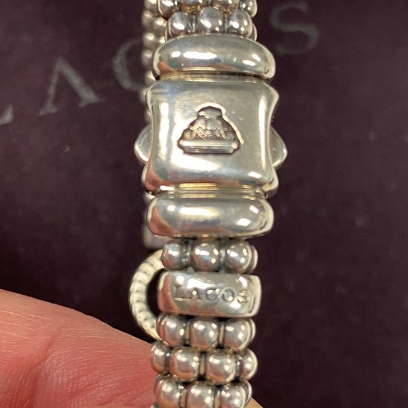 💕SOLD💕 Lagos Enzo Sterling Silver Bracelet - Picture 4 of 6